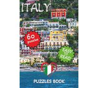 ITALY PUZZLE BOOK: Culture, Cuisine, Landmarks and more | 6x9 in, 120 pages | 60 puzzles... including word search, sudoku, mazes and crosswords