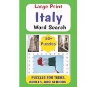 Italy Search Book: Easy to Read Word Search Puzzle Book about the European Country of Italy | LARGE PRINT, 6x9 inches, 110 pages, 50+ Puzzles... Gift for Italy Enthusiasts