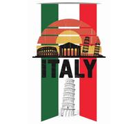 Italy Travel Notebook - Retro Italian City Sketches & Landmarks: Lined Composition Journal | 150 Pages | Perfect Souvenir Gift, Italy Lovers, Travel Journal, Rome, Venice, Pisa