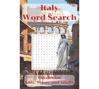 Italy Word Search Book: Easy to Read Puzzles About Italian Themes and Places | 6x9, 110 Pages | Great for Vacations, Holidays, and Free Time