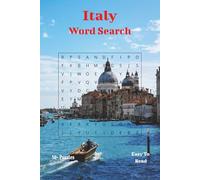 Italy Word Search Book: Word Searches with Easy to Read Print about everything Italy. | 6x9 inches, 110 pages | 50+ Puzzles.
