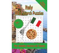 Italy Word Search Puzzle: 50+ Puzzles Word Search Easy to Read about Italy and More | 6x9 inches, 110 pages | Gift for Italy, Countries & Traveling Lover