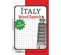 Italy Word Search Puzzle Book: Easy to Read Italy Theme Puzzles for Teens, Adults, and Seniors | 6x9 inches, 110 pages | 50+ Puzzles ... Stress Relief and Memory Improving