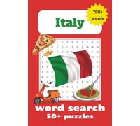 Italy Word Search Puzzle Book: Easy To Read Print about Italian Food, Cities, Attractions and More | 6x9 inches, 120 pages | 60 puzzles | Explore ... Gift For Vacations, Holidays and Free Time