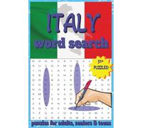 Italy Word Search Puzzle Book for Adults and Kids: 50+ Large Print Puzzles About Italian Food, Landmarks, Culture, and Traditions