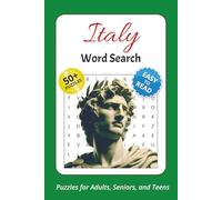 Italy Word Search Puzzle Book: Italy Word Search Puzzle Book: Word Searches with Easy to Read Print about Italy, Travelling, Rome, and More | 6x9 ... … Gift for Vacations, Holidays and Free Times