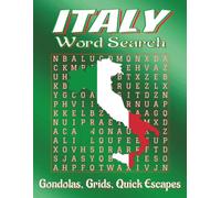 Italy Word Search Puzzle Book - Large Print: Easy-Read Word Searches about Italian Cities, Landmarks, Food & More | 8.5x11 inches | 110 pages | 55 Puzzles, 825 words | Gift for vacations & holidays