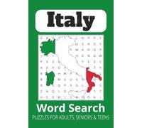 Italy Word Search Puzzle Book: Word Search with Easy to Read Print about Italy, Cuisine, Cities and More | 6x9 inches, 110 pages | 50+ Puzzles ... Gift for Vacations, Holidays and Free Times