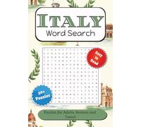 Italy Word Search Puzzle Book: Word Searches with Easy to Read Print about Italian Culture, Ancient Ruins, Pizza and More | 6x9 inches, 110 pages | ... . . . for Holidays, Vacations and Free Time