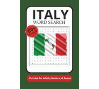 Italy Word Search Puzzle Book: Word Searches with Easy to Read Print about Italy, Discover Italy, Italian, and More | 6x9 inches, 110 pages | 50+ Puzzles...Gifts for Holidays and Free Times