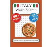 Italy Word Search Puzzle Book: Word Searches with Easy to Read Print about Italy, Food, Tradition and More | 6x9 inches, 110 pages | 50+ Puzzles ... Gift for Vacations, Holidays and Free Times