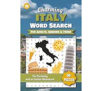 Italy Word Search Puzzle Book: Word Searches with Easy to Read Print about Italy, Italian Culture, Italian Food and More | 6x9 inches, 110 pages | 50+ Puzzles … Gift for Vacations, Holidays and Free Times