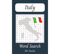 Italy Word Search Puzzle Book: Word Searches with Easy to Read Print about Italy, Italian food, regions, culture and more | 6x9 inches, 110 pages |50+ ... Gift for Vacations, Holidays and Free Times