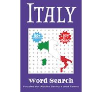 Italy Word Search Puzzle Book: Word Searches with Easy to Read Print about Italy, Places in Italy, Things associated with Italy and More | 6x9 inches, ... Gift for Vacations, Holidays and Free Times
