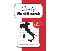Italy Word Search Puzzle Book: Word Searches with Easy to Read Print about Italy, Roman, Pizza and More | 6 x 9 inches, 110 pages | 50+ Puzzles ... Gift for Vacations, Holidays and Free Time
