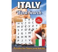 Italy Word Search Puzzle Book: Word searches with easy to read print about Italy, Rome and more | 6 x 9 inches, 110 pages | 50+ puzzles… Gift for vacations, Holidays and Free Times