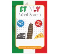 Italy Wordsearch Puzzle Book: Italy Wordsearch Puzzle | Help Calm the Mind, Relax, and Focus | 6x9 Inches, 110 Pages | 50+ Puzzles | Solutions Included