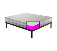 ITALYMATERASSI Colchón viscoelástico semirrígido de 23 cm de altura, ortopédico, anatómico y desenfundable, individual 90 x 200 cm. Colchón semirrígido reversible SYLVIA
