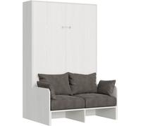 Itamoby Cama abatible 120 vertical effecto madeira fresno blanco