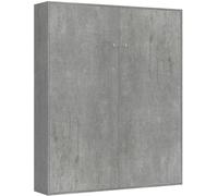 Itamoby Cama abatible 160 vertical effecto madeira gris cemento