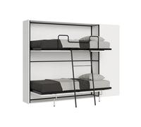 Itamoby - Cama doble Kando fresno, color blanco