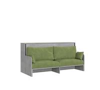 Itamoby Cama individual Kando con sofá y colchón de hormigón, color verde