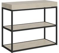 Itamoby Consola extensible 90x40/196 cm efecto madera cachemira, hierro