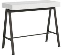 Itamoby Consola extensible 90x40/196 cm efecto madera fresno blanco, hierro