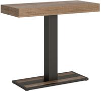 Itamoby Consola extensible 90x40/196 cm efecto madera roble natural, hierro