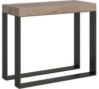 Itamoby Consola extensible 90x40/196 cm efecto madera roble natural, hierro
