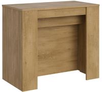 Itamoby Consola extensible 90x48/296 cm efecto madera roble natural
