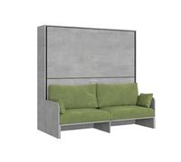 Itamoby Kando - Cama doble con sofá de hormigón, color verde