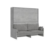 Itamoby Kando - Cama doble plegable con sofá de hormigón, color gris