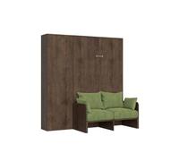 Itamoby Kentaro - Cama retractable (120 cm, con sofá y columna de nuez, color verde