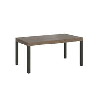 Itamoby Mesa extensible 120/380 x 90 cm Everyday Premium gris con patas antracita