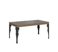 Itamoby Mesa extensible 120/380 x 90 cm Paxon Premium gris con patas antracita