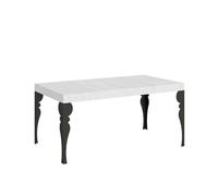 Itamoby Mesa extensible 130/390 x 90 cm Paxon Premium blanco fresno patas antracita