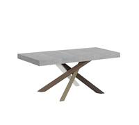 Itamoby Mesa extensible 130/390x90 cm Volantis Premium cemento patas multicolor 4/C