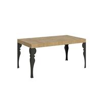 Itamoby Mesa extensible 160/244 x 80 cm Paxon roble naturaleza patas antracita