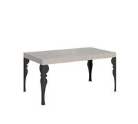 Itamoby - Mesa extensible (160/420 x 90 cm, con patas de color gris