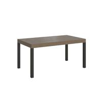 Itamoby Mesa extensible 160/420 x 90 cm Everyday gris con patas antracita
