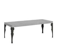 Itamoby Mesa extensible 160/420 x 90 cm Paxon Premium hormigón patas antracita