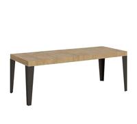 Itamoby Mesa extensible 180/440 x 90 cm Flame Premium roble naturaleza patas antracita