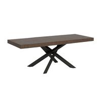 Itamoby Mesa extensible 180/440 x 90 cm Volantis Premium nogal patas antracita
