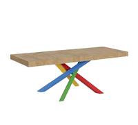 Itamoby Mesa extensible 180/440 x 90 cm Volantis Premium roble natural patas multicolor 4/B