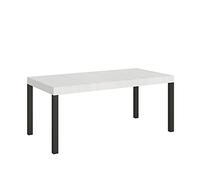 Itamoby Mesa extensible 200/304 x 90 cm Everyday blanco fresno patas antracita