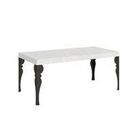 Itamoby Mesa extensible 200/460 x 90 cm Paxon blanco fresno patas antracita