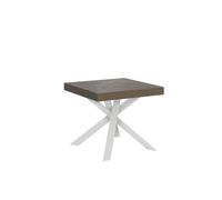 Itamoby - Mesa extensible (90/194 x 90 cm), color gris