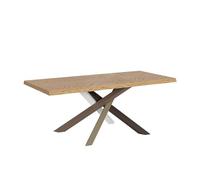 Itamoby Mesa fija 90x180 cm Versalux descortezado roble patas 4/C