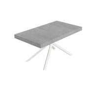 Itamoby Niket - Mesa extensible (160/244 x 80 cm), color blanco